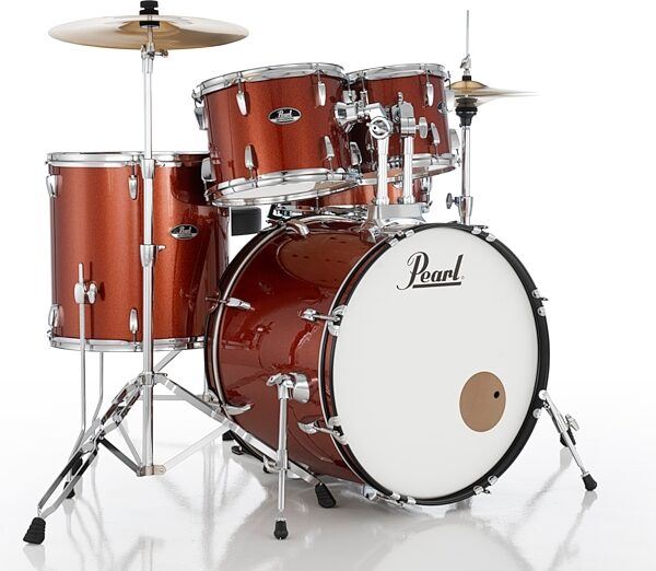 Pearl RS525SC Roadshow Complete Drum Kit, 5-Piece, Burnt Orange, Action Position Back