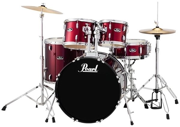 Pearl RS525SC Roadshow Complete Drum Kit, 5-Piece, Wine Red, Wine Red