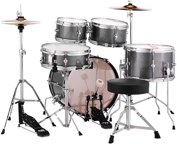 Pearl RSJ465CC Roadshow Junior Complete Drum Set, 5-Piece, Grey Sparkle, Blemished, Back