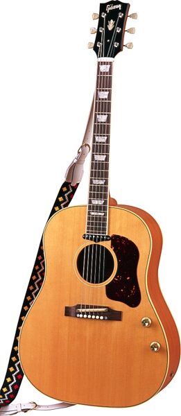 Gibson J-160E John Lennon Peace Round Shoulder Dreadnought Acoustic-Electric Guitar (with Case), Antique Natural