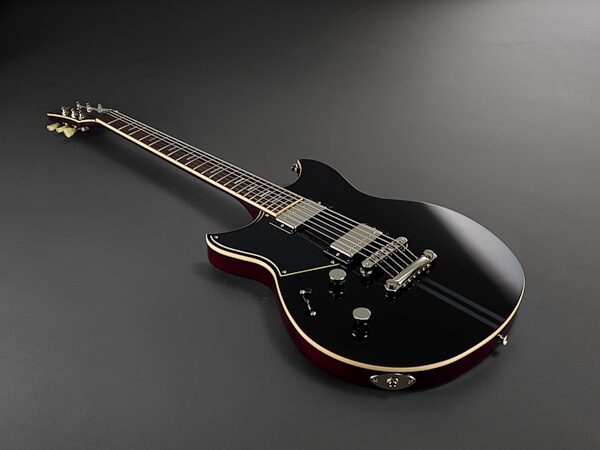 Yamaha Revstar Standard RSS20L Left-Handed Electric Guitar (with Gig Bag), Black, Angled Front