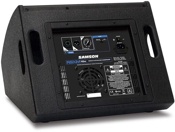 Samson RSXM10A 2-Way Active Stage Monitor, New, Back