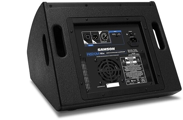 Samson RSXM12A 2-Way Active Stage Monitor, New, Rear