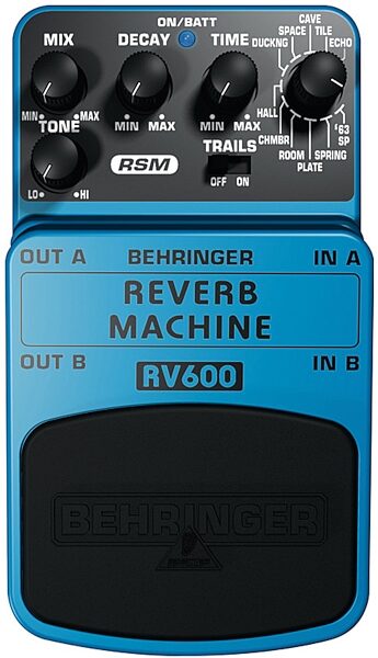 Behringer RV600 Reverb Machine Pedal, Main