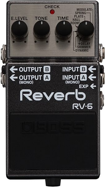 Boss RV-6 Digital Reverb Pedal, New, Main