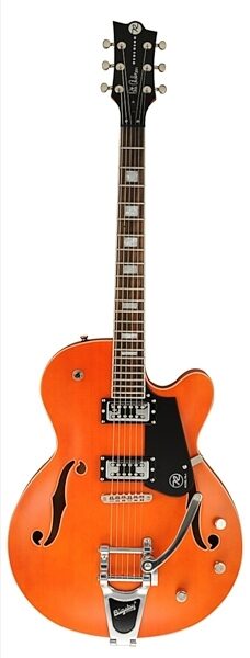 Reverend PA-1 RT Pete Anderson Signature Electric Guitar (with Case), Electric Orange