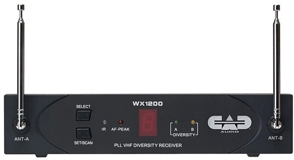CAD Audio StagePass WX1200 VHF Handheld Wireless Microphone System, Receiver