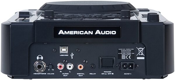 American Audio Radius 3000 Tabletop CD and MP3 Player, Rear