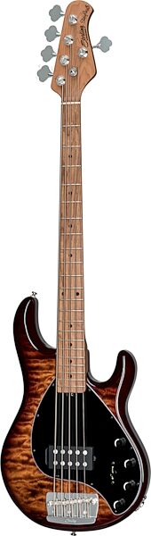 Sterling by Music Man Ray35QM Electric Bass Guitar, 5-String, Action Position Back