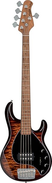 Sterling by Music Man Ray35QM Electric Bass Guitar, 5-String, Action Position Back