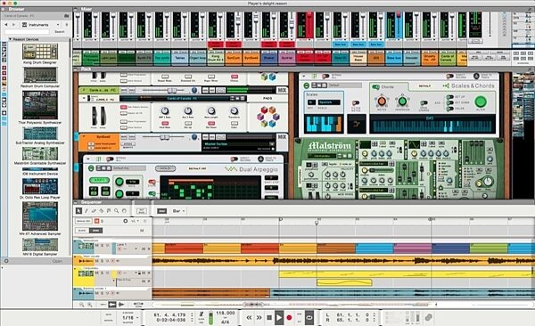 Propellerhead Reason 9.5 Music Production Software, Screenshot