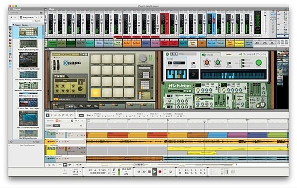 Propellerhead Reason 9.5 Music Production Software, Kong
