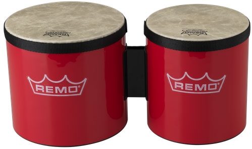 Remo BG-5300 Pre-Tuned Bongo Set, Red, Main