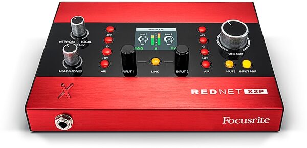 Focusrite RedNet X2P 2x2 Dante Audio Interface, New, Action Position Front