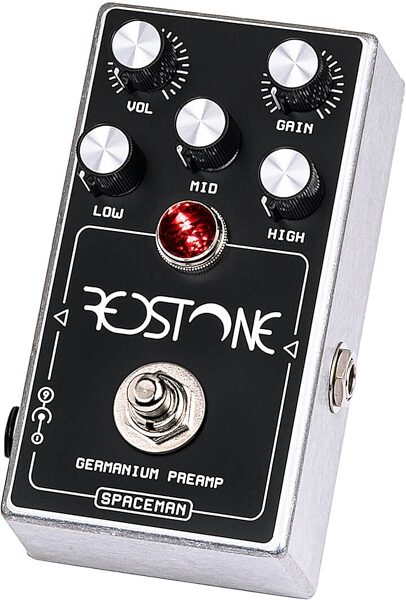 Spaceman Redstone Germanium Preamp Pedal, Silver, Action Position Back