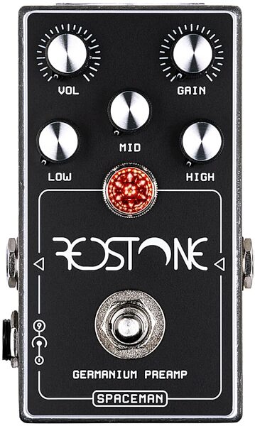 Spaceman Redstone Germanium Preamp Pedal, Silver, Action Position Back