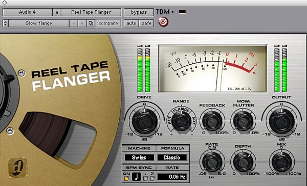 Digidesign Reel Tape Suite Analog Tape Simulator RTAS Plug-In, Reel Tape Flanger