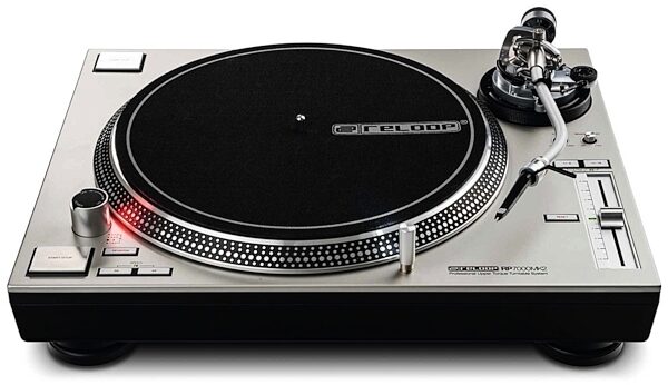 Reloop RP-7000 MK2 Direct-Drive Turntable, Silver, Front