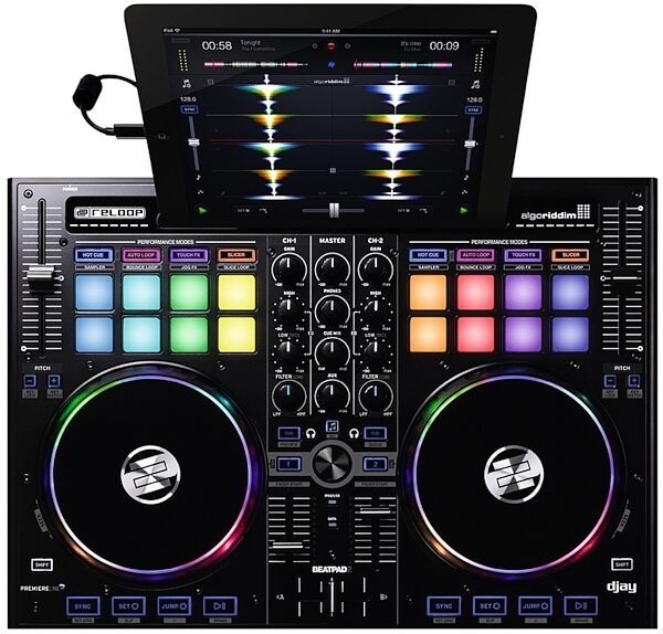Reloop Beatpad 2 DJ Controller, Scratch and Dent, Top