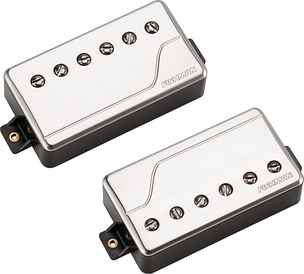 Fishman Fluence Richard Z Signature Series 6-String Pickup Set, Brushed Stainless, Brushed Stainless - Pair Angle