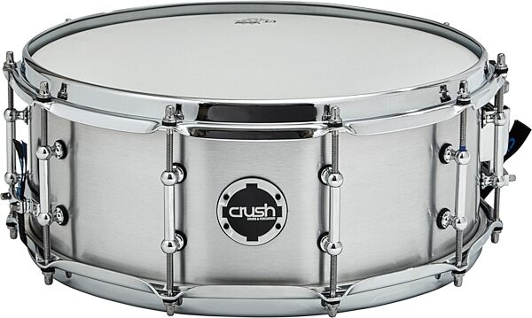Crush Rolled Brushed Aluminum Snare Drum, Main