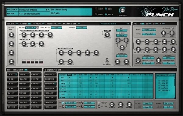 Rob Papen Punch Software Synthesizer, Main