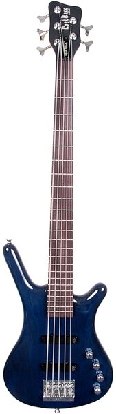 RockBass by Warwick Corvette Basic 5-String Electric Bass, Transparent Blue Gloss
