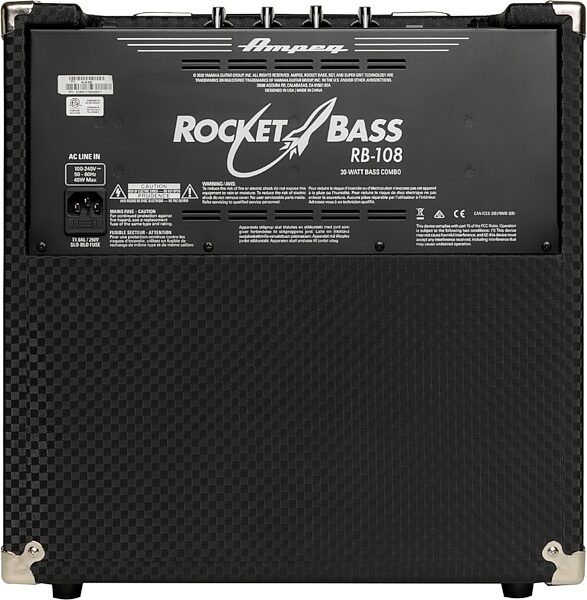 Ampeg RB-108 Rocket Bass Combo Amp (30 Watts, 1x8"), New, Action Position Back