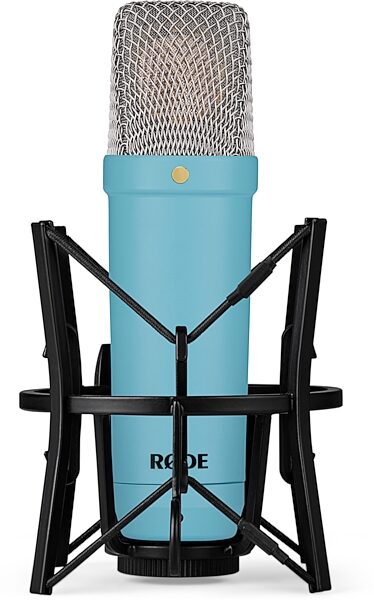 Rode NT1 Signature Series Studio Condenser Microphone, Blue, With Shock Mount Front