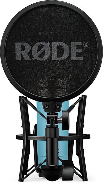 Rode NT1 Signature Series Studio Condenser Microphone, Blue, Pop Filter