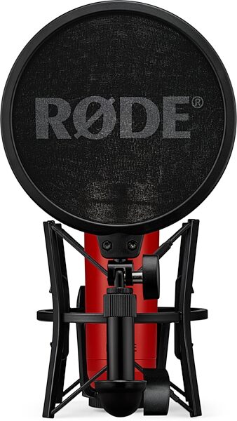 Rode NT1 Signature Series Studio Condenser Microphone, Red, Pop Filter