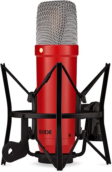 Rode NT1 Signature Series Studio Condenser Microphone, Red, With Shock Mount Angle