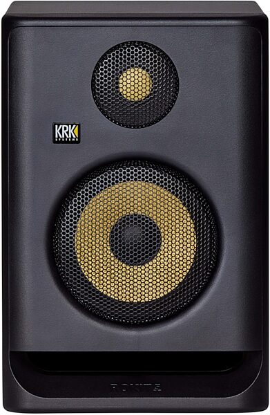 KRK RP5G4 Rokit 5 Generation 4 Powered Studio Monitor, Black, Single Speaker, Action Position Back