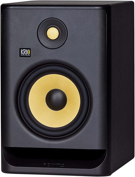 KRK RP7G4 Rokit 7 Generation 4 Powered Studio Monitor, Black, Single Speaker, Action Position Back
