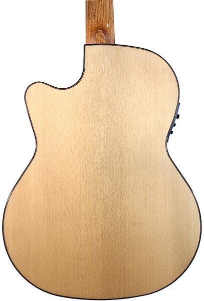 Kremona Rosa Luna Acoustic-Electric Guitar (with Gig Bag), Back Closeup