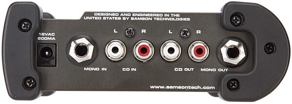 Samson S-Equalizer 7-Band Graphic Equalizer, Connections