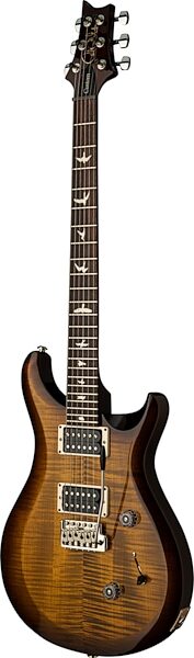 PRS Paul Reed Smith S2 Custom 24 Gloss Pattern Thin Electric Guitar (with Gig Bag), Black Amber, Action Position Back