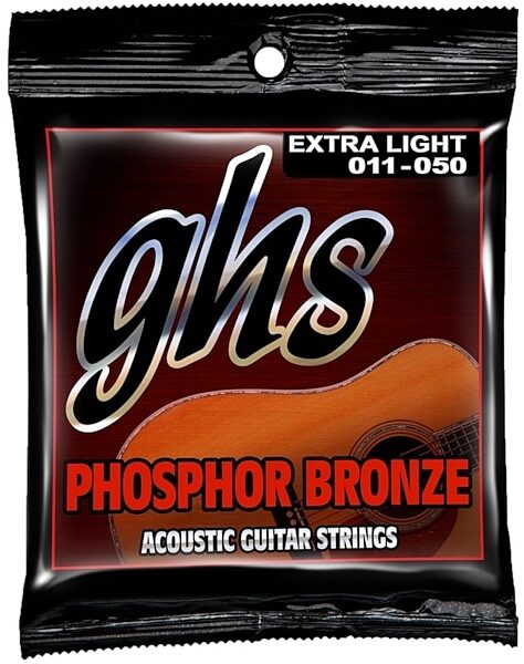 GHS Phosphor Bronze Acoustic Strings, Extra Light