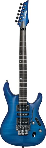Ibanez S5470F Prestige Flame Top Electric Guitar (With Case), Sapphire Blue