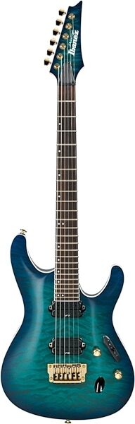 Ibanez S5521Q Prestige Electric Guitar (with Case), Nebula Gray Burst
