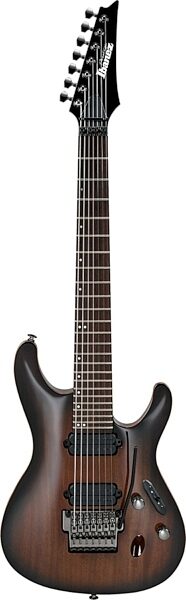 Ibanez S5527 Prestige Electric Guitar, 7-String (with Case), Transparent Black