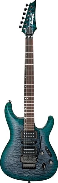 Ibanez S5570Q Prestige Electric Guitar (with Case), Dark Green Doom