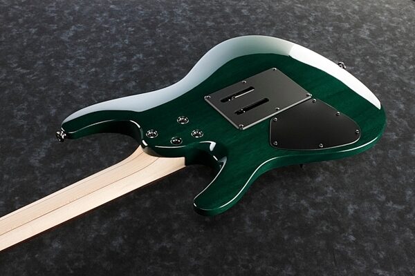 Ibanez S5570Q Prestige Electric Guitar (with Case), Dark Green Doom Body Back