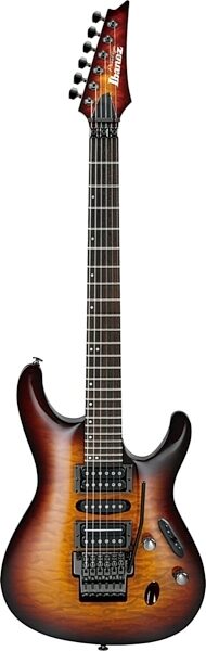 Ibanez S5570Q Prestige Electric Guitar (with Case), Regal Brown Burst
