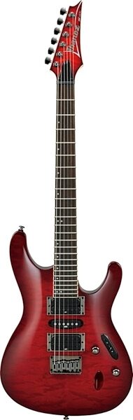 Ibanez S671 Electric Guitar, Transparent Red Burst