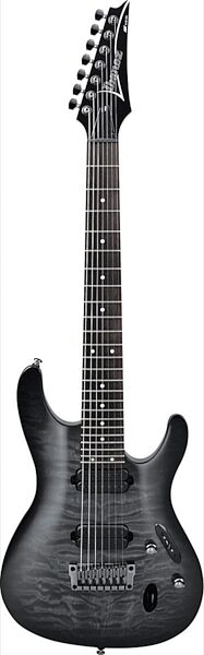 Ibanez S7421QM Electric Guitar, 7-String, Transparent Gray Burst