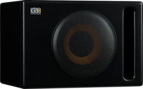 KRK S8.4 Powered Studio Subwoofer (109 Watts), 8 inch, Detail Side