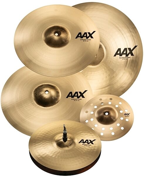 Sabian AAX Praise and Worship Cymbal Pack, 14 inch Medium Hats, 16 inch and 18 inch Crash, an, with 10&quot; Aero Splash, view