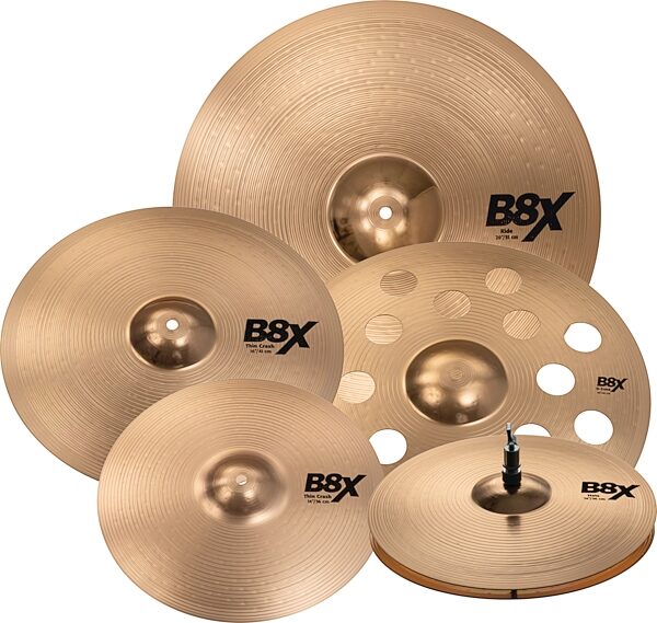 Sabian B8X Super Cymbal Pack, New, Action Position Back
