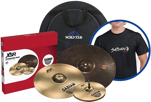 Sabian XSR Commuter Cymbal Pack, cymbal